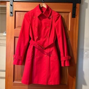 Boston Proper *Sample* Trench Coat / cotton blend / double breast / belted